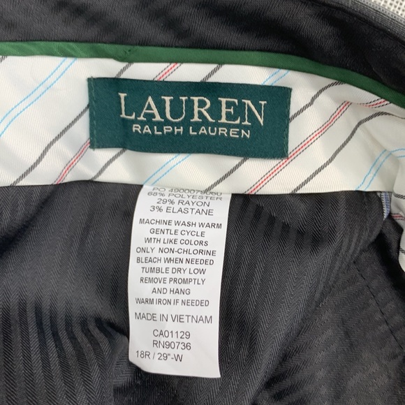 Lauren Ralph Lauren Big Boys Plaid Suit Pants Size 18R - Picture 4 of 10